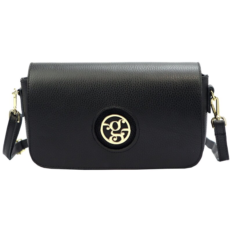 Kožená crossbody kabelka Gregorio SA828 černá 115704230