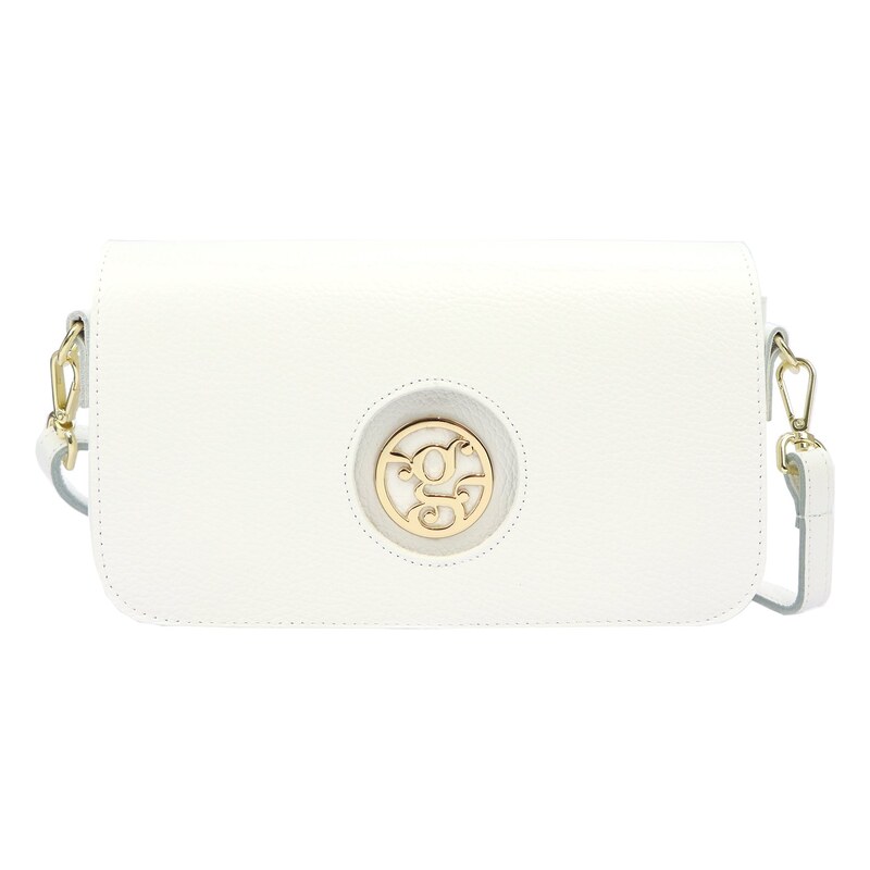 Kožená crossbody kabelka Gregorio SA828 bílá 115704231