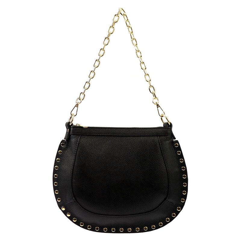 Kožená crossbody kabelka Luka 24-026 černá