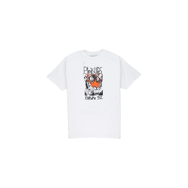 Pleasures Europe 92 Tee White