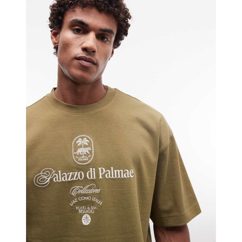 ASOS DESIGN super heavyweight boxy oversized t-shirt with front