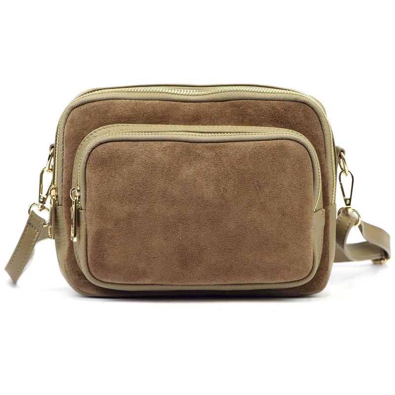 Kožená crossbody kabelka Luka 20-010-2 béžová