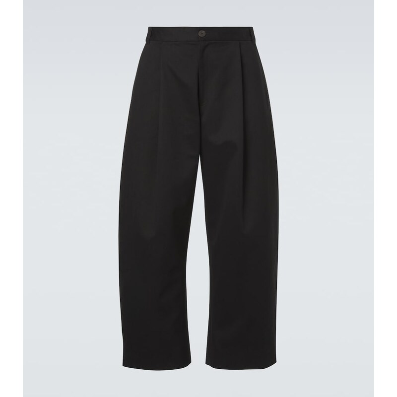 Studio Nicholson Sorte cotton wide-leg pants