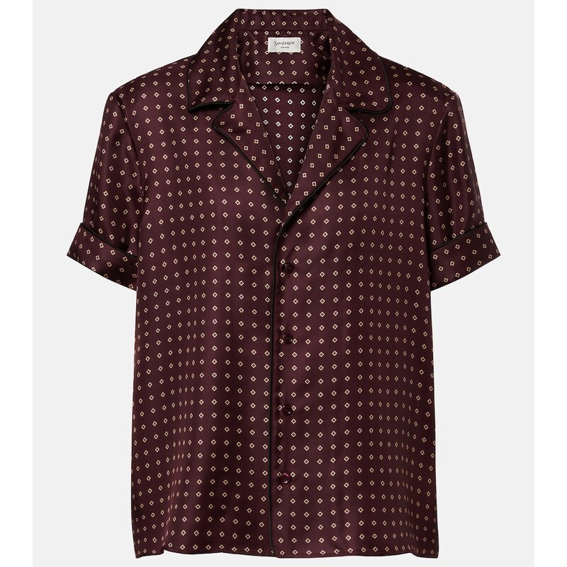 Saint Laurent Printed silk shirt