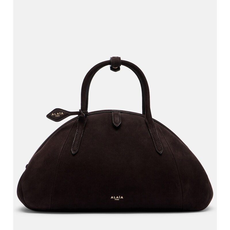 Alaia AlaÃ¯a Purse Small suede top-handle bag