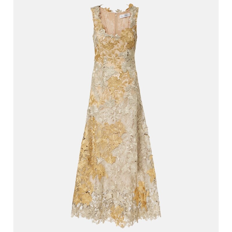 Oscar de la Renta Guipure lace cocktail dress