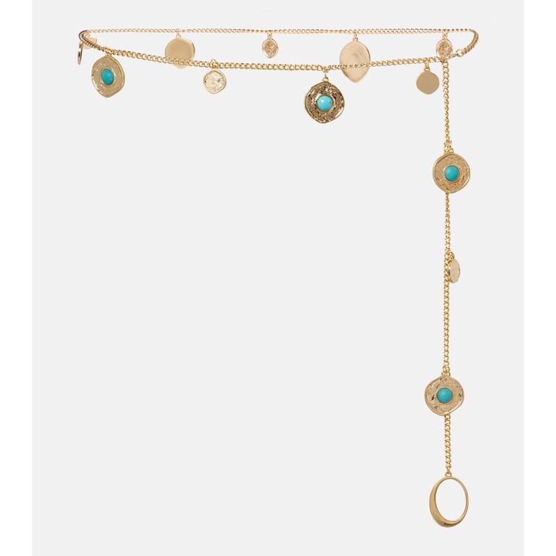 Oséree Embellished chain belt