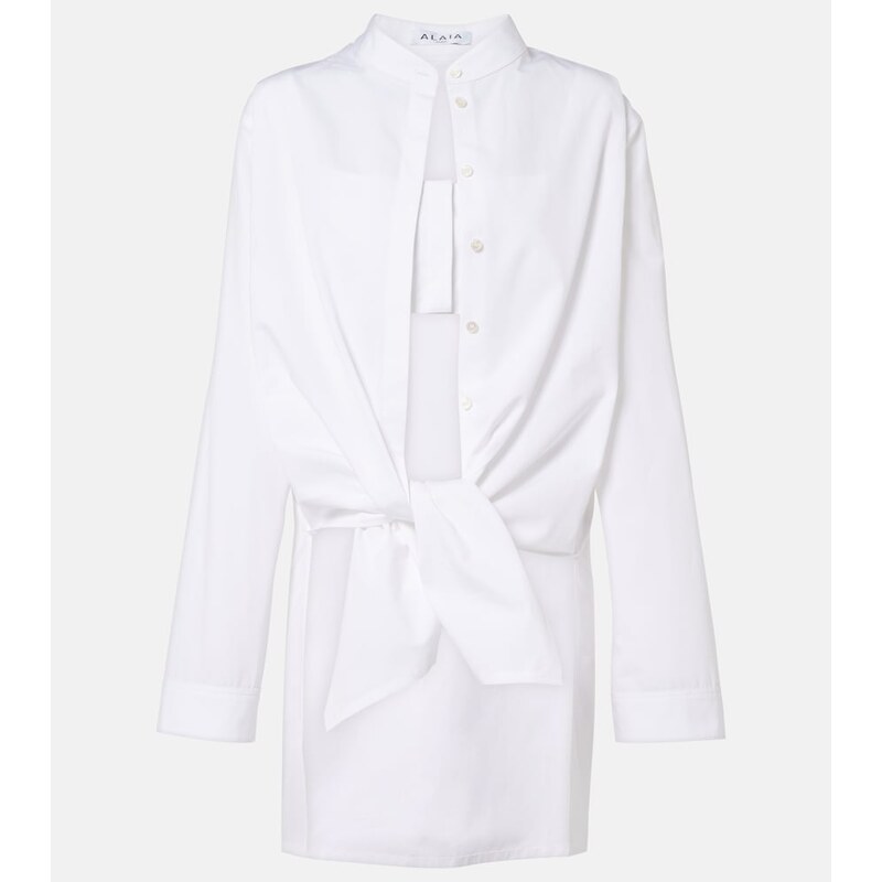 Alaia AlaÃ¯a Cotton poplin blouse