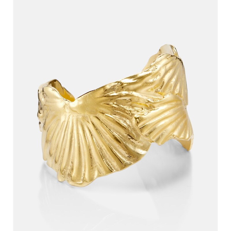 Ysso Birth of Venus 24kt gold-plated cuff bracelet