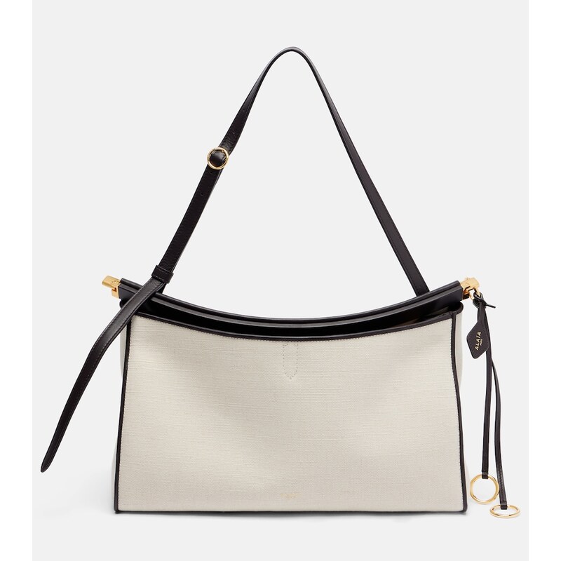 Alaia AlaÃ¯a Le Click Pocket Large canvas shoulder bag
