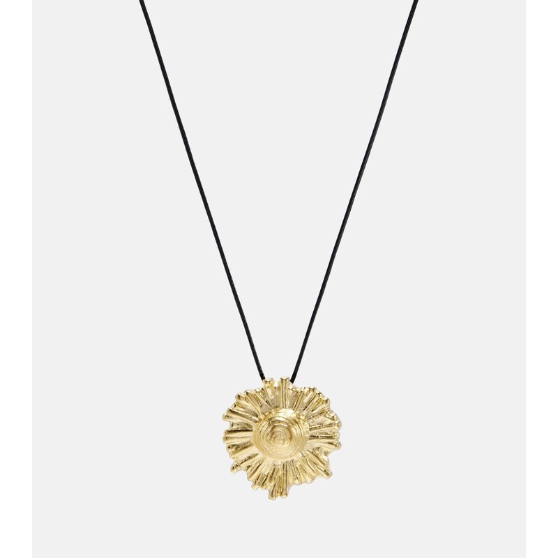 Ysso Ilios 24kt gold-plated pendant necklace