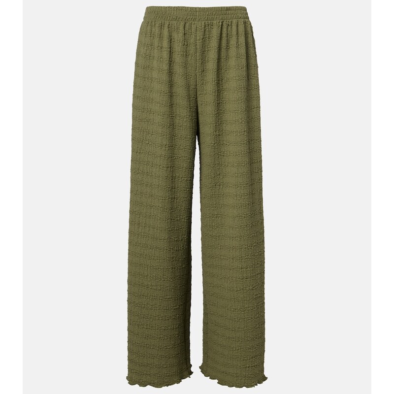 Jade Swim Amaya sheer wide-leg pants