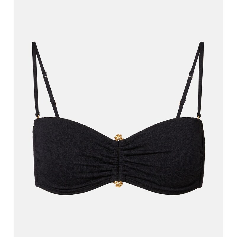 ViX Paula Hermanny Nika embellished bandeau bikini top