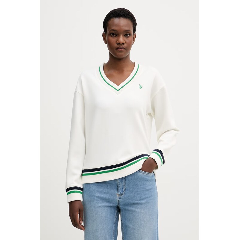 U.S. Polo Assn. mikina dámská s viskózou V Neck