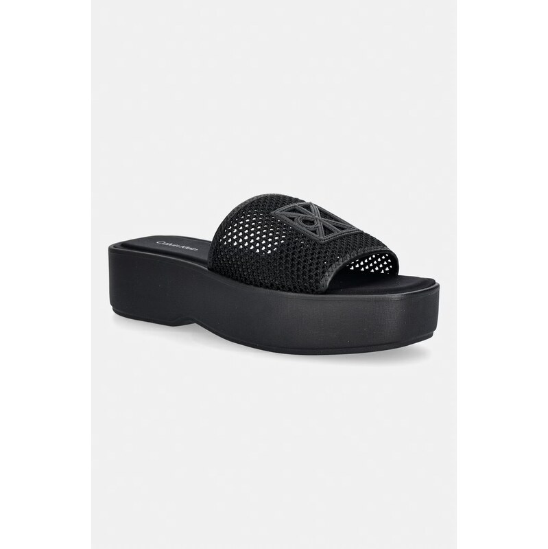 Calvin Klein pantofle dámské FLATFORM SNDL MESH 115710162