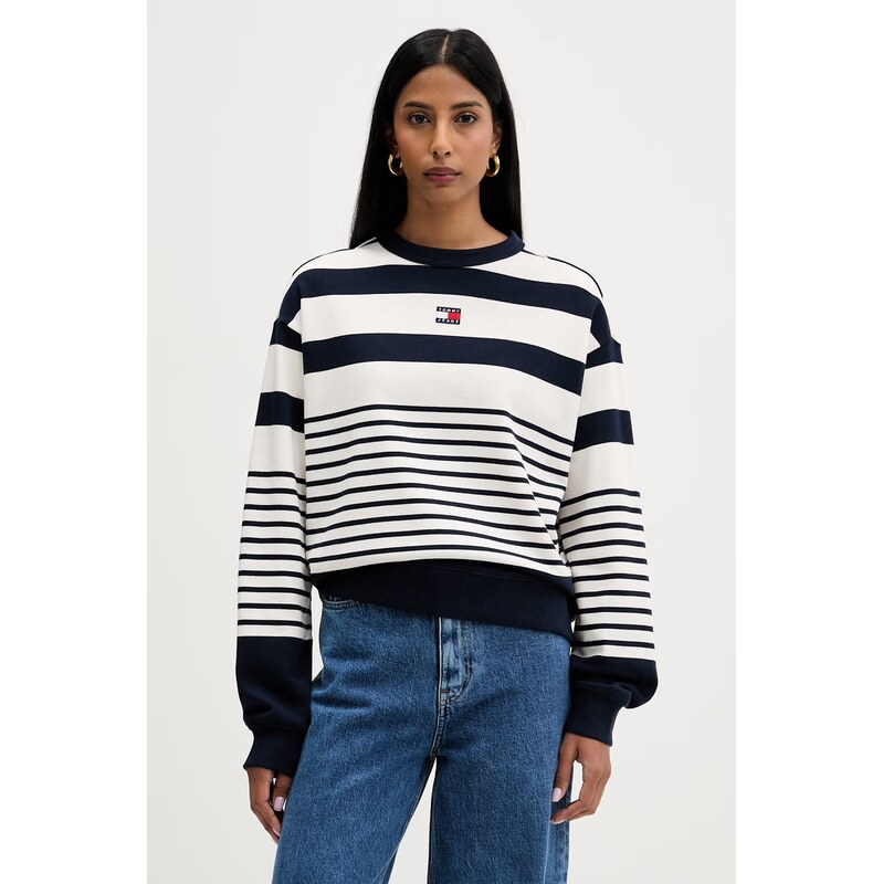 Tommy Jeans oversize mikina dámská bavlněná 115710184