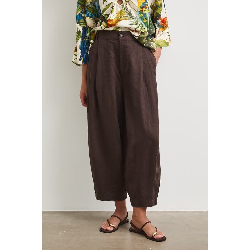 Medicine klahoty slouchy dámské lněné 115710233