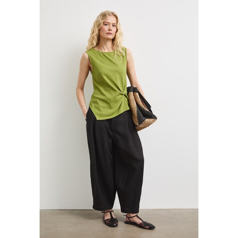 Medicine klahoty slouchy dámské lněné 115710240