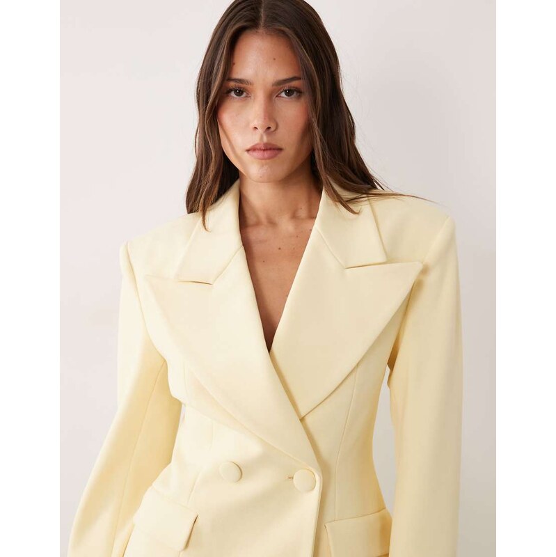 Wanderdoll exclusive Charlotte oversized lapel cinch waist blazer in 115711895
