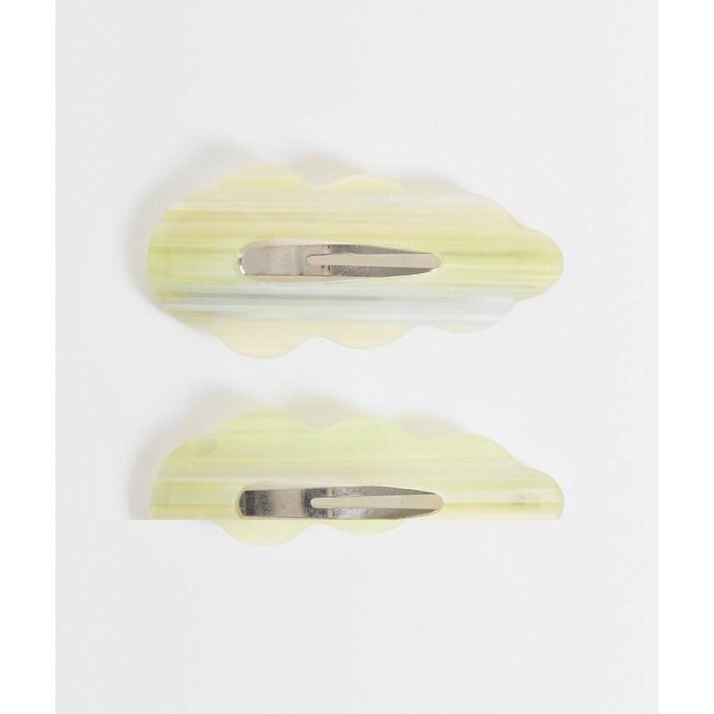 Sui Ava 2 pack wavy soleil clip in yellow