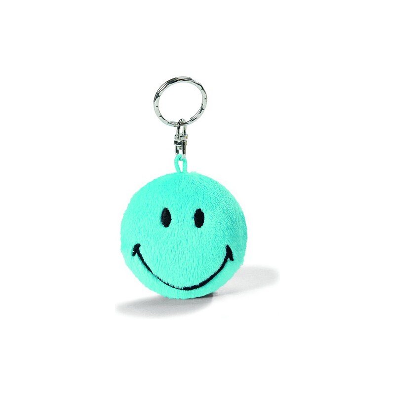 NICI - Klíčenka Smiley modrá 2D 6cm,(35868)
