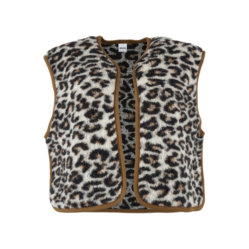 Vlnka Dámská vlněná vesta Camila leopard 115712932