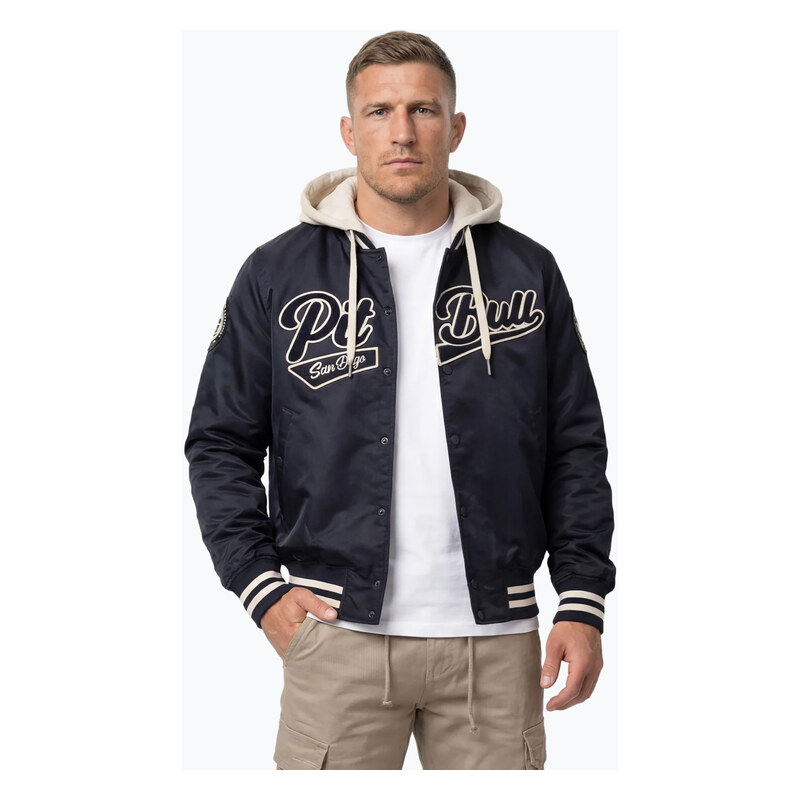 Pánská bunda Pitbull Mason San Diego Baseball Hooded dark navy