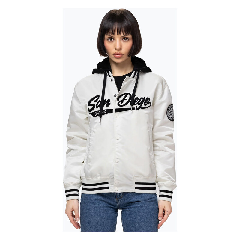 Dámská bunda Pitbull Angela San Diego Hooded Varsity off white