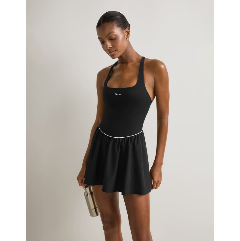 TALA SkinLuxe floaty active dress in black