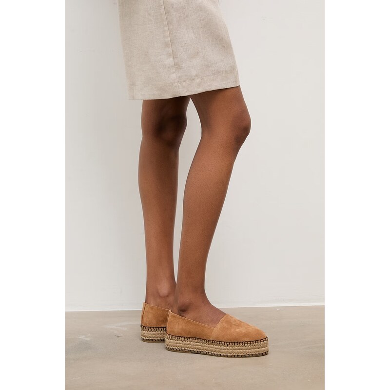 Answear.LAB espadrily na platformě dámské semišové 114583083