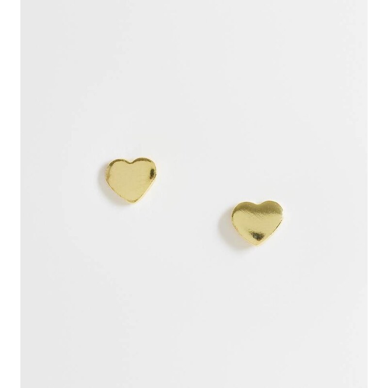 Kingsley Ryan gold plated heart stud