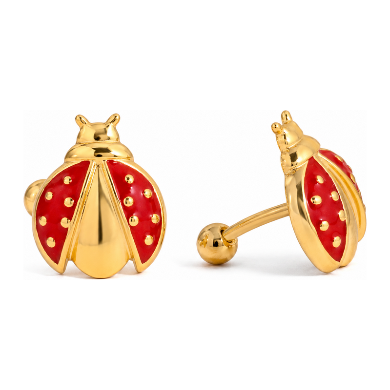 ELENYS Lucky Dot – pozlacené ear cuff náušnice 18K žluté zlato 115713666