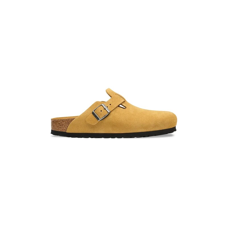 Birkenstock pantofle dámské semišové Boston Soft Footbed Suede Leather 115714655