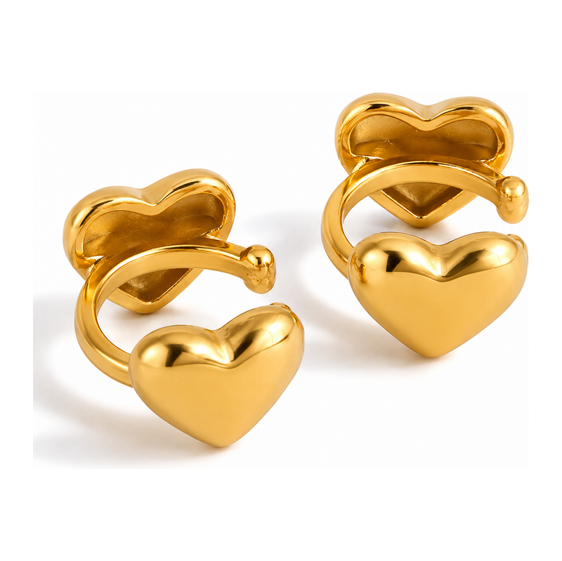 ELENYS Lucky Dot – pozlacené ear cuff náušnice 18K žluté zlato 115714509