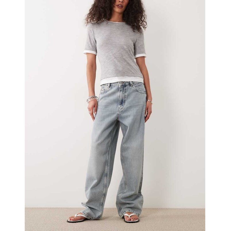 Hugo Blue Leni relaxed fit jeans in blue 115715582