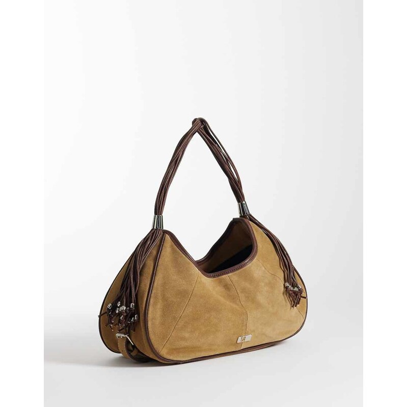Laagam dolly shoulder bag in camel-Brown