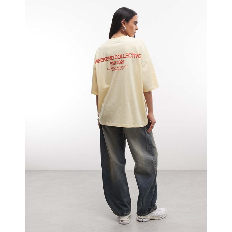 ASOS Weekend Collective Weekend Collective Icon oversized t-shirt with 115715789