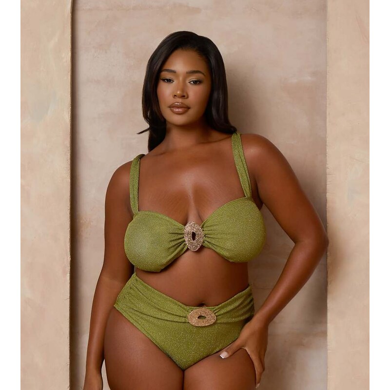 Moda Minx Curve X Alessa Tyrrell-Charles glitter bralet bikini top in 115715937