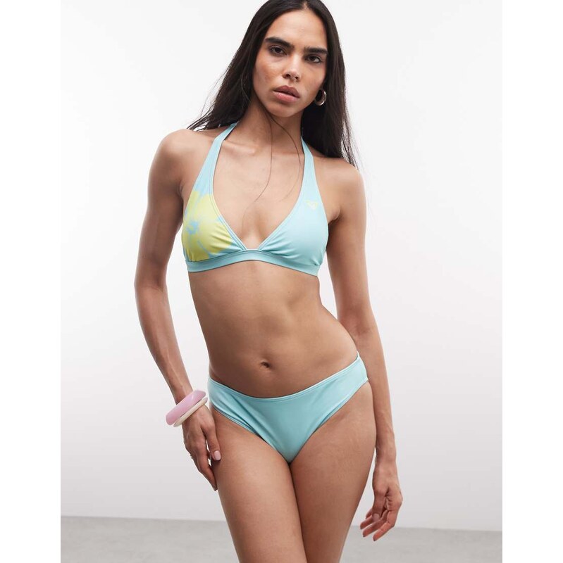 Roxy tropical brief bikini bottom in blue 115715541