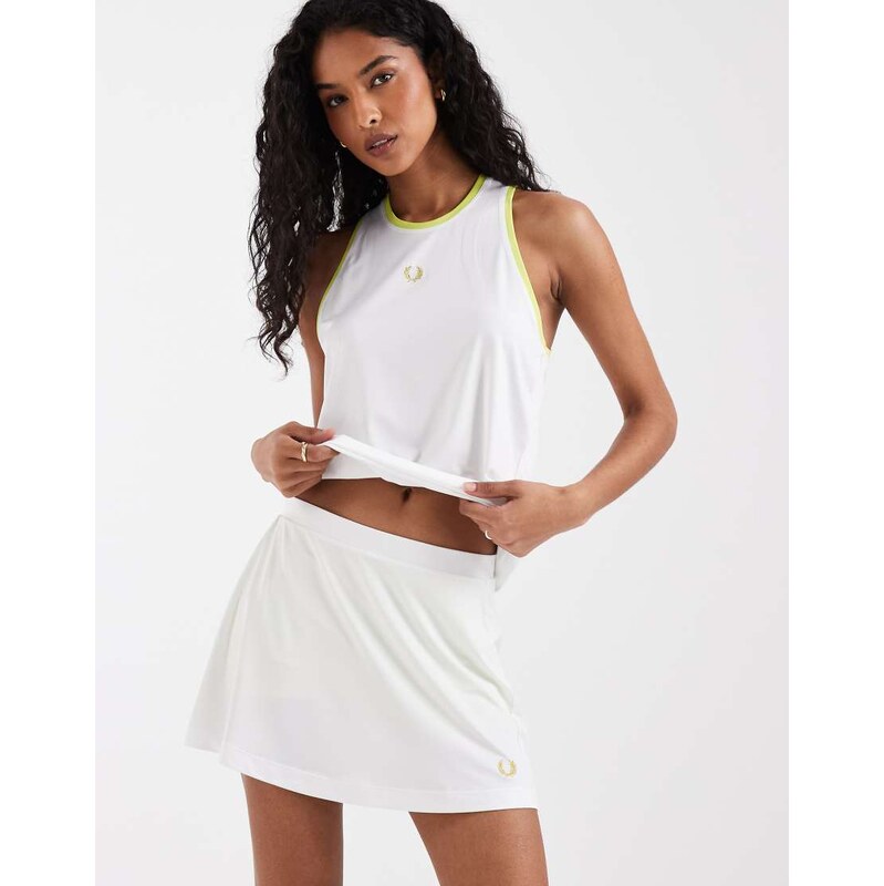 Fred Perry Tennis co-ord logo mini skort in white 115715648