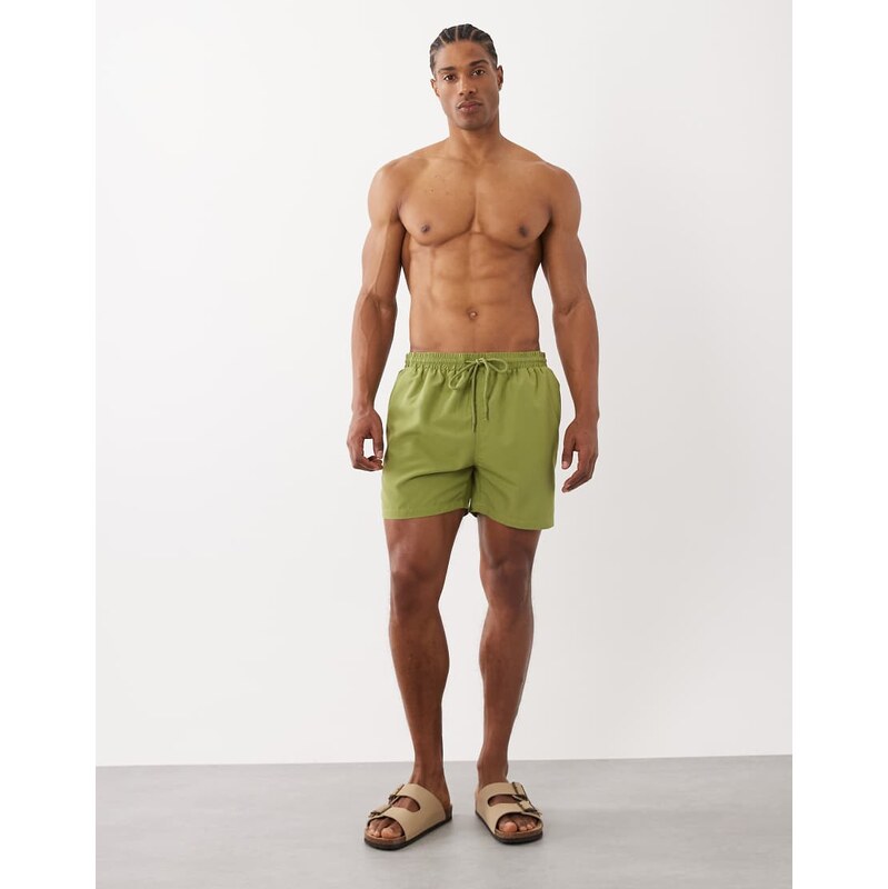 South Beach swim short in khaki-Green