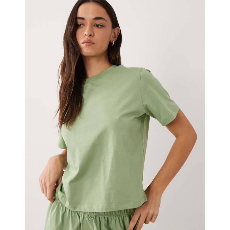 ASOS DESIGN mix & match cotton pyjama oversized tee with side splits 115715729