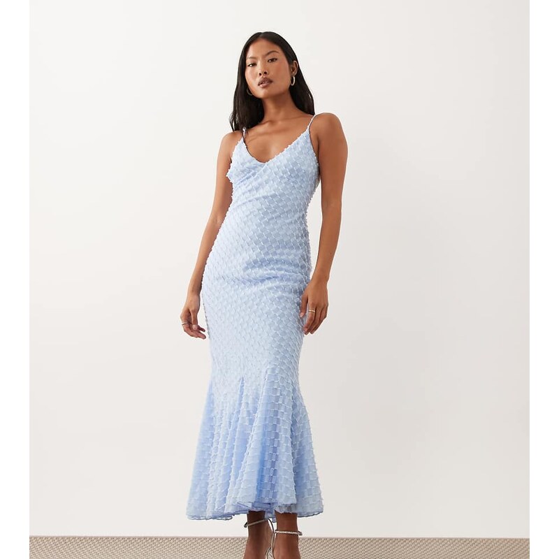 ASOS Petite ASOS DESIGN Petite bias plunge cami dress with full godets 115715753