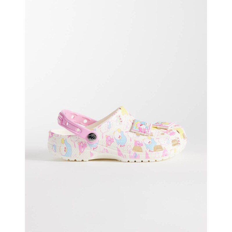 Crocs Hello Kitty Classic Platform Clogs in pastel pink-Multi 115715768