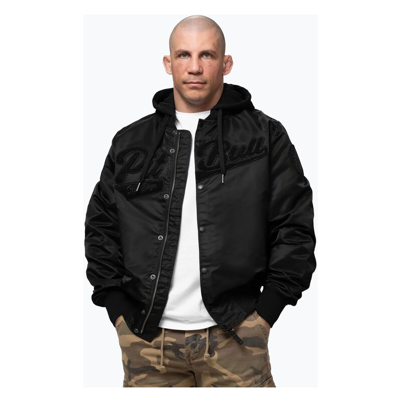 Pánská bunda Pitbull Mason San Diego Baseball Hooded black