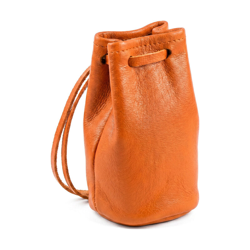 Glara leather Malý kožený měšec na mince - Pocket Pouch 115716279