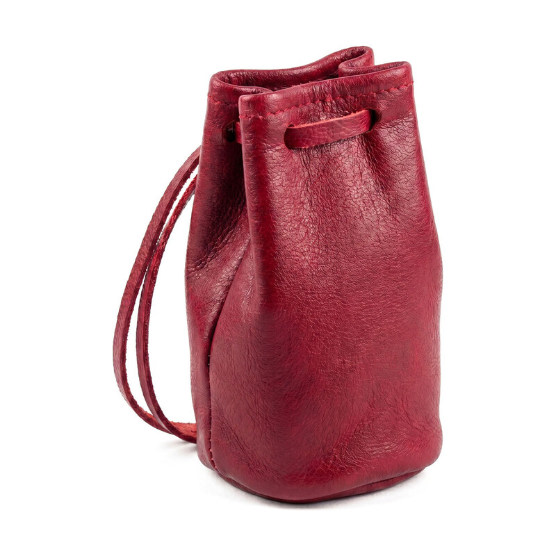 Glara leather Malý kožený měšec na mince - Pocket Pouch 115716280
