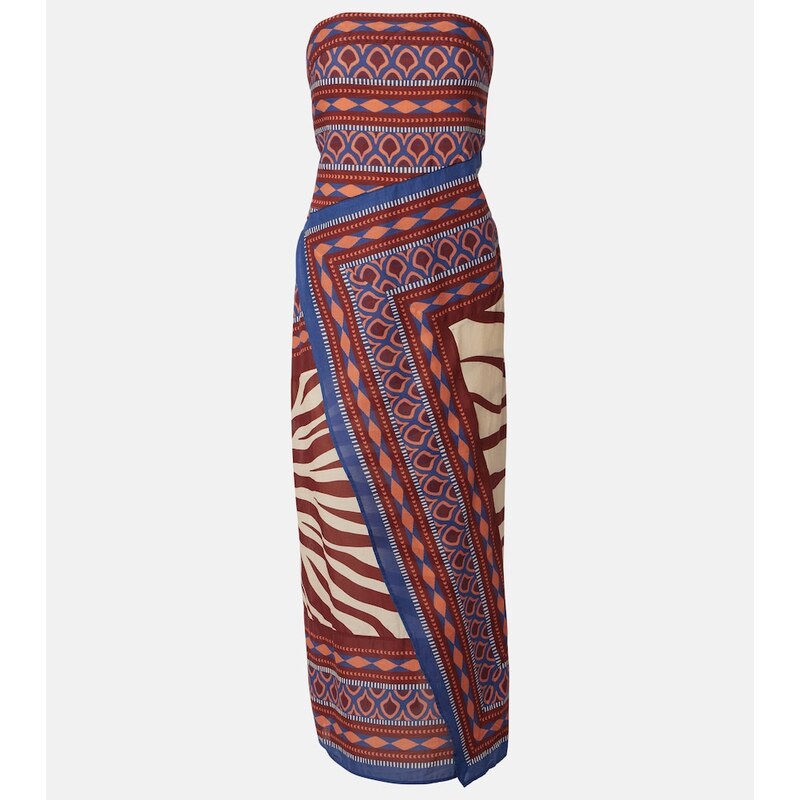 Johanna Ortiz Printed wrap dress