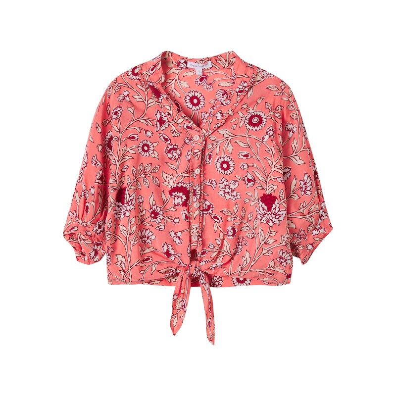 Poupette St Barth Kids Azia floral shirt