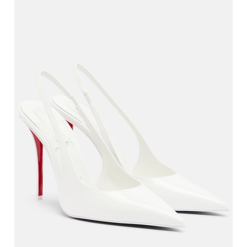 Christian Louboutin Miss Z patent leather slingback pumps